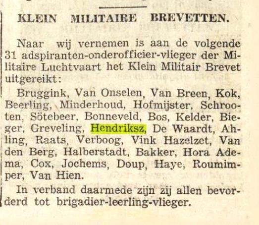 artikel november 1939 "Het nieuws van de dag voor Nederlands-Indië